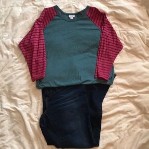 Lularoe Randy 3/4 Sleeve Top